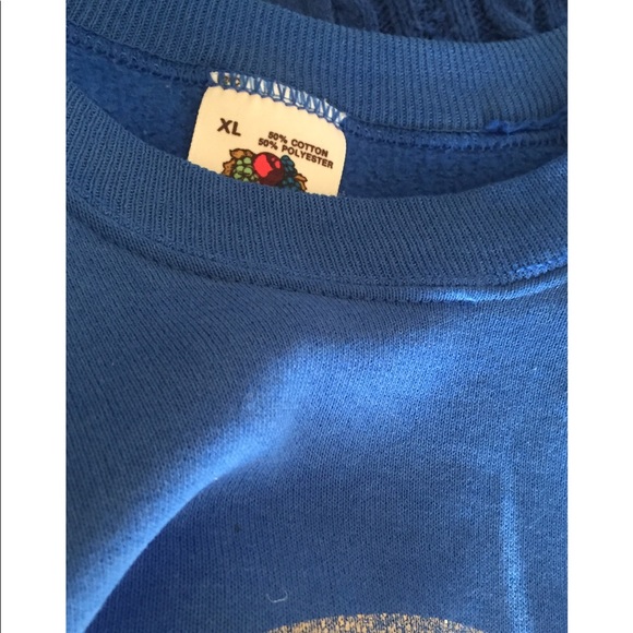 Vintage Washed Blue Sweatshirt XL - Picture 8 of 9